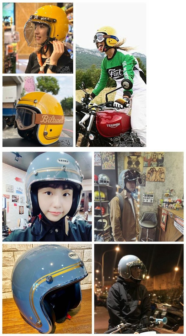 Adult Motorcycle Helmet CHIEF 34 Half Helmet DOT Certified
