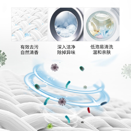 厂家批发薰衣草 香水洗衣液瓶装深度清洁促销组合 网红同款洗衣液