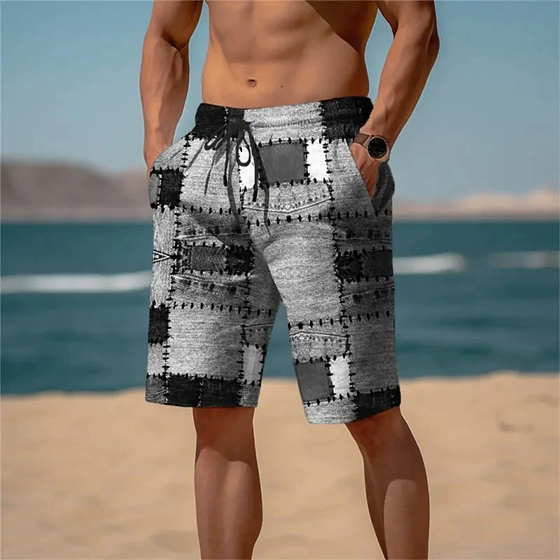 Summer shorts for leisure, 3D, print