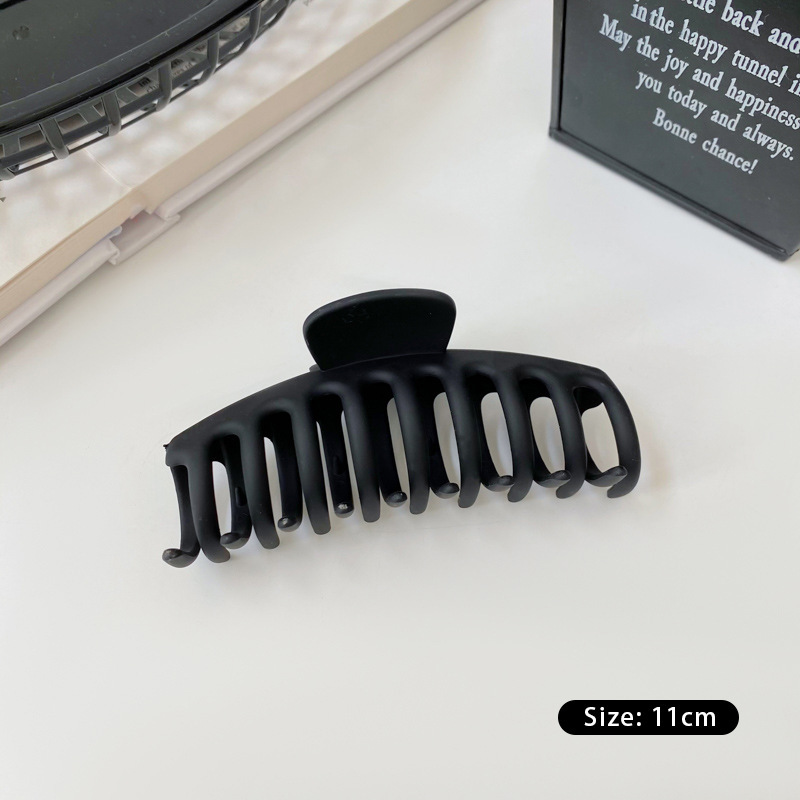 Accesorios para el cabello de pinza de tiburón de acrílico grande de Corea, clip de agarre para el cabello de disco simple, tocado de horquilla de cabeza femenina al por mayor