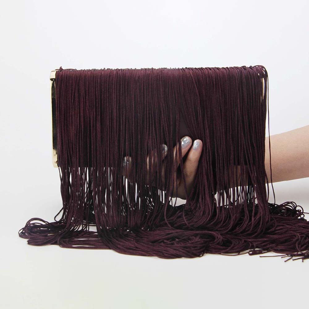 Böhmische Fransen-clutch – Große Gewebte Damentasche Für Schulter_voghion.com