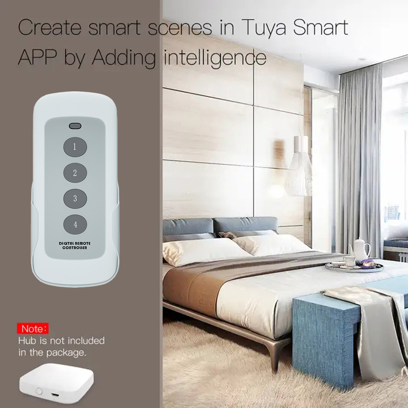 Doodle Smart Zigbee 4-Button Scene Switch Wireless Link Switch App Timed Scene Random Switch Total On