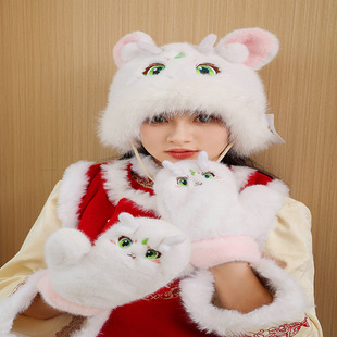 25-Year Autumn and Winter Warm Hats with Cartoon Animals for Outdoor Cycling, Thickened for Warmth, Windproof, Ear Protection, Trending on Tiktok, Wholesale