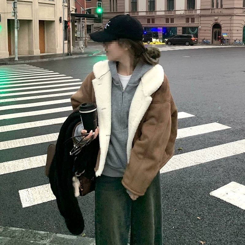 Zhao Lusi «Xu Yan, дай мне блестеть» меховая верхняя одежда в одном стиле, верхняя одежда из искусственного меха в корейском стиле для женщин