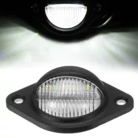Универсальный светодиодный круглый номерной знак 3LED RV напольные огни грузовик номерной знак огни