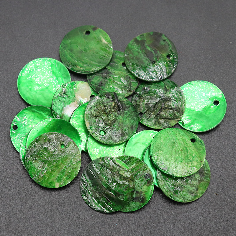 15mm Masi Shell Edge Hole Shell Masi Shell Disc DIY Handmade Jewelry Clothing Bags Shoes and Hats Decorative Accessories