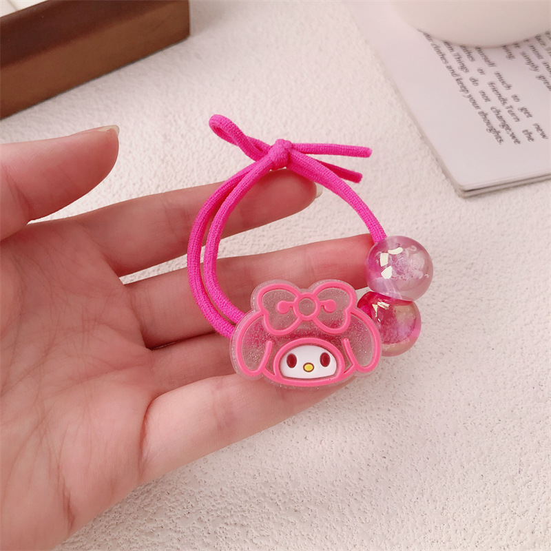 Coreano dulce dibujos animados cabello de gato anillo de cabello de la chica de cola de caballo bola de correa de cabello Sanrio cuerdas de cabello adornamiento para el cabello