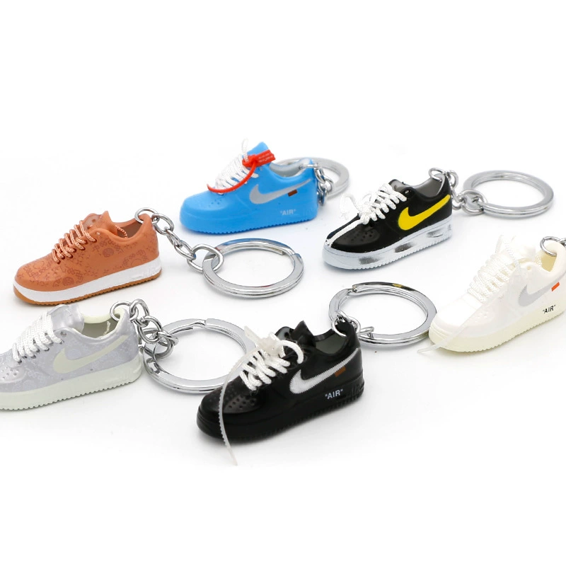 Nike Air Force 1, маленькие кроссовки, брелок, трёхмерная обувь, кулон, аксессуар для сумки, 3D