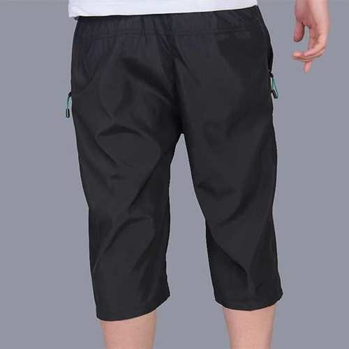 Summer men's sports shorts, men's loose quick-drying casual pants, overalls, cropped pants, men's beach pants, running pants