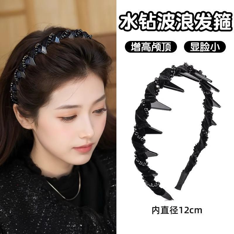 韩国路易斯巴黎王妃发箍女高颅顶蓬松洗脸头箍高级感日常外戴发卡|undefined