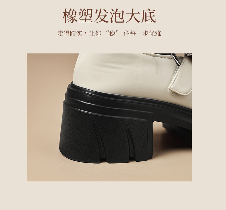 Giày Mary Jane nữ đế dày phong cách Anh Quốc, mũi nhọn, kiểu JK — AW188 màu đen chi tiết 9