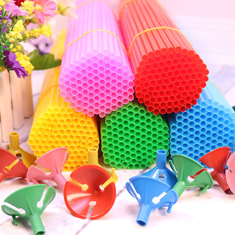 Fábrica de mano globo soporte varilla tapa fregona soporte globo varilla boda habitación diseño globo fregona accesorios al por mayor