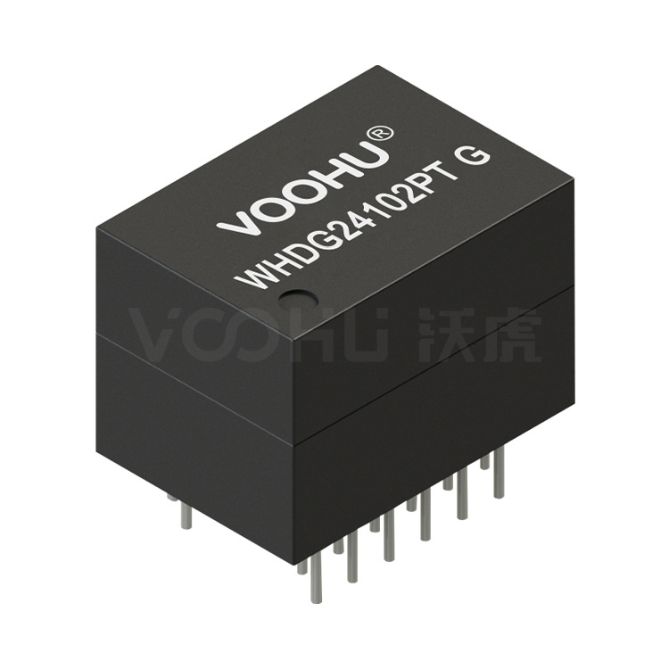 WHDG24102PTG 单口 DIP 千兆 PoE 720mA 以太网变压器