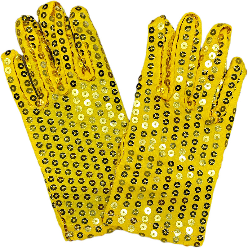 Día de los niños de lentejuelas etapa guantes de baile para niños guantes de rendimiento de baile nocturno
