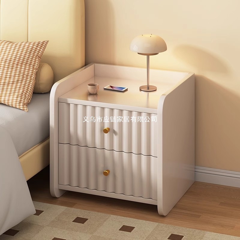 Bedside Table Cream Style Small Simple Home Bedroom Bedside Storage Rack Creative Alternative Artifact Storage Cabinet