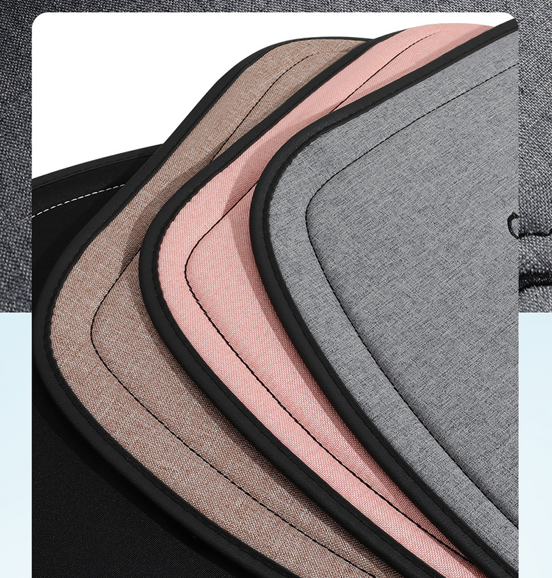 Car Seat Cushion, Suitable for All Seasons, Linen Seat Cushion Three-Piece Set, Rear Single-Piece Cushion, Car Interior Cushion, Wholesale Cross-Border