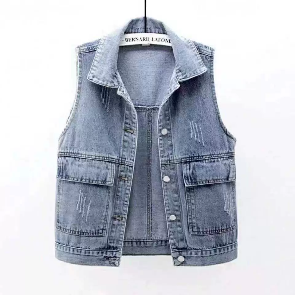 Джинсовый теплый жилет для детей с подкладкой faux shearling, светло-голубой или черный, утепленная флисом, размеры S-2XL