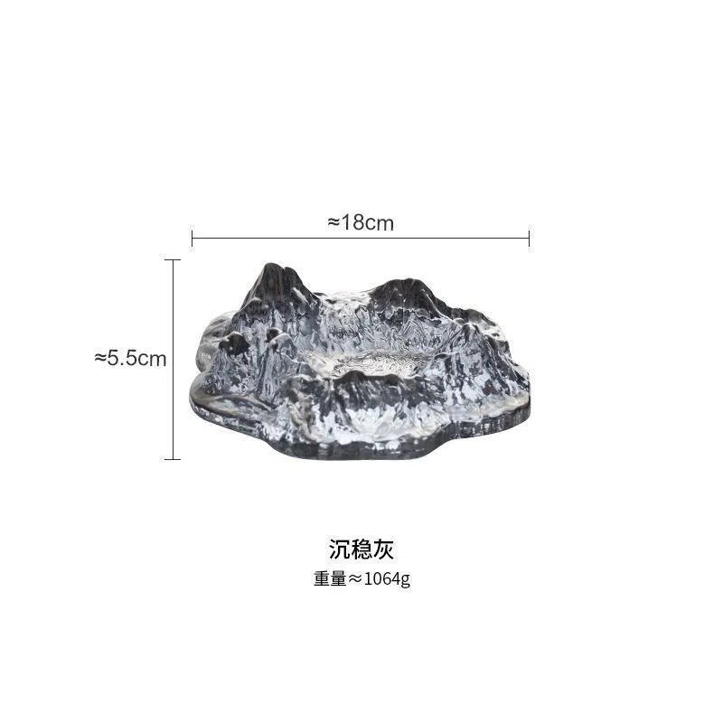 Cenicero de personalidad creativa oficina bar hotel glaciar cenicero de estilo japonés Fuji montaña oficina hogar