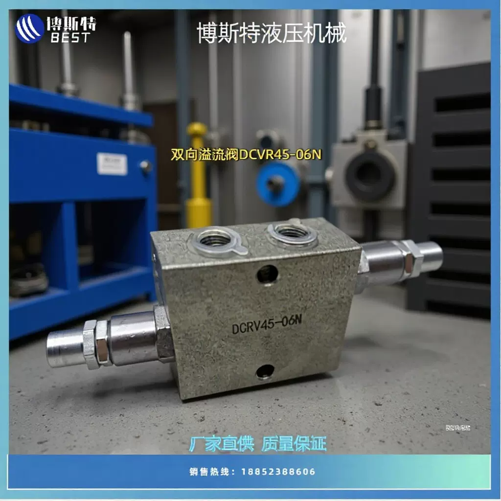 双向溢流阀DCRV45-06N 双交叉液压减震液压泄放缓冲阀厂家直供