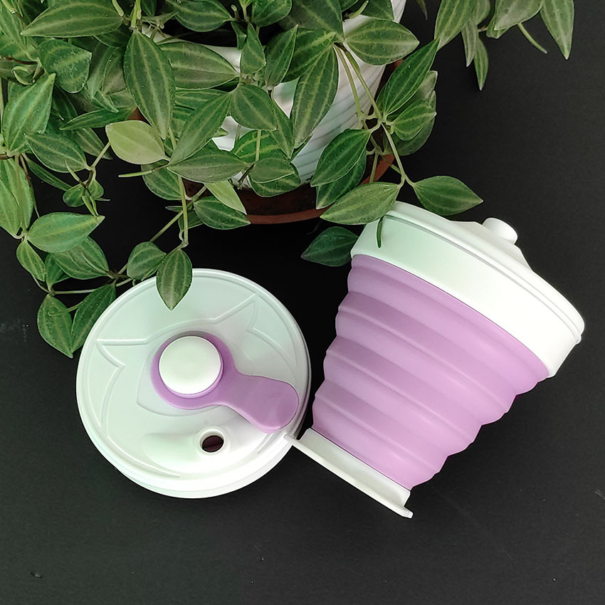 Taza de agua plegable de silicona al aire libre viaje enjuague bucal taza retráctil viaje mini taza de agua portátil comprimido taza suave