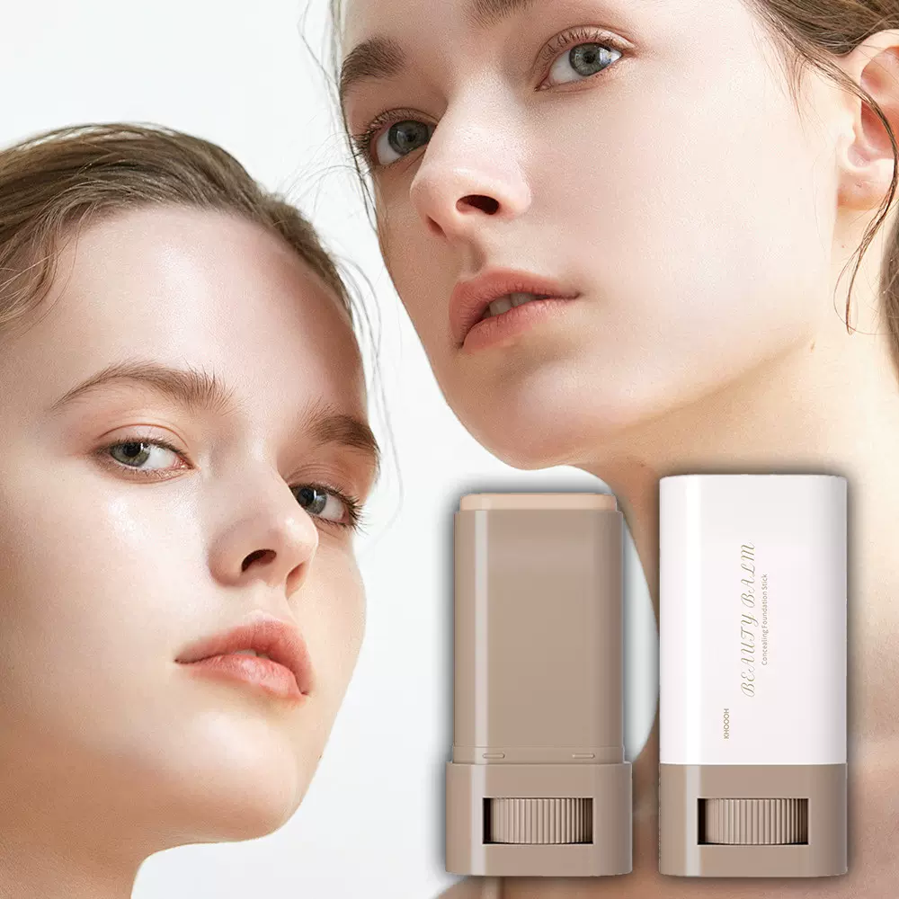 跨境外贸美肌水光粉底棒水润遮瑕脸部痘痘黑眼圈无暇橡皮擦粉底棒