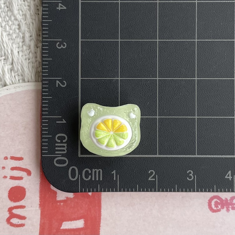 迷你小号半透明水果树脂配件仿真砂糖款水果配饰发夹手机壳钥匙扣|undefined