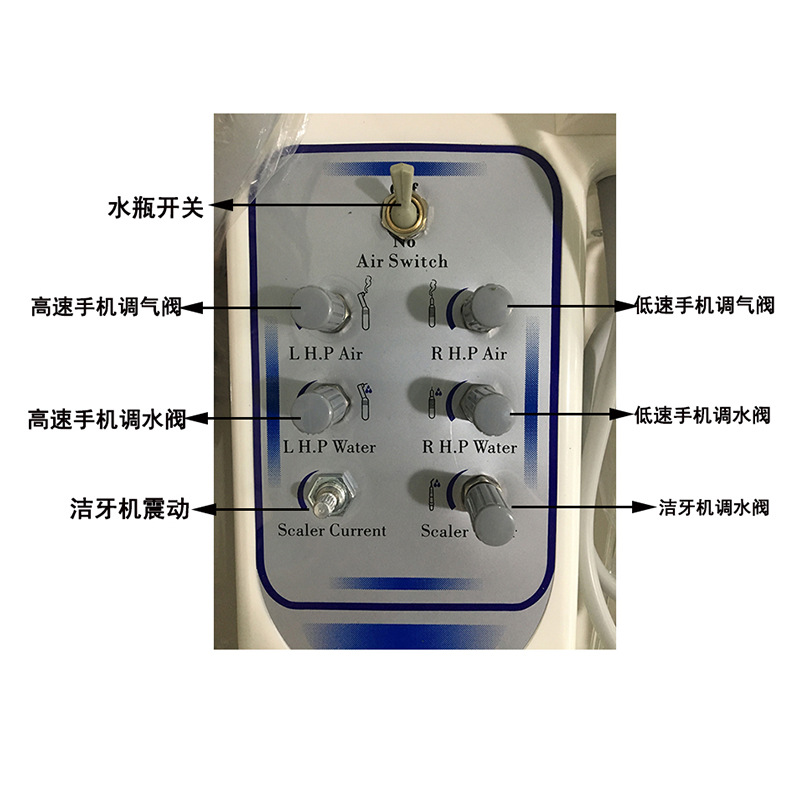 Máquina de tratamiento dental móvil Turbina integral portátil Máquina de molienda de alta velocidad Certificado de turbina de enseñanza completo