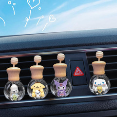 Internet celebrity air outlet perfume bottle cute car air conditioner perfume clip Sanrio car aromatherapy bottle ornament car accessories