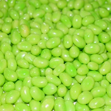 冰淇淋风味豆苹果味脆皮软糖豆彩虹糖单色绿色吉利豆七彩果汁软糖