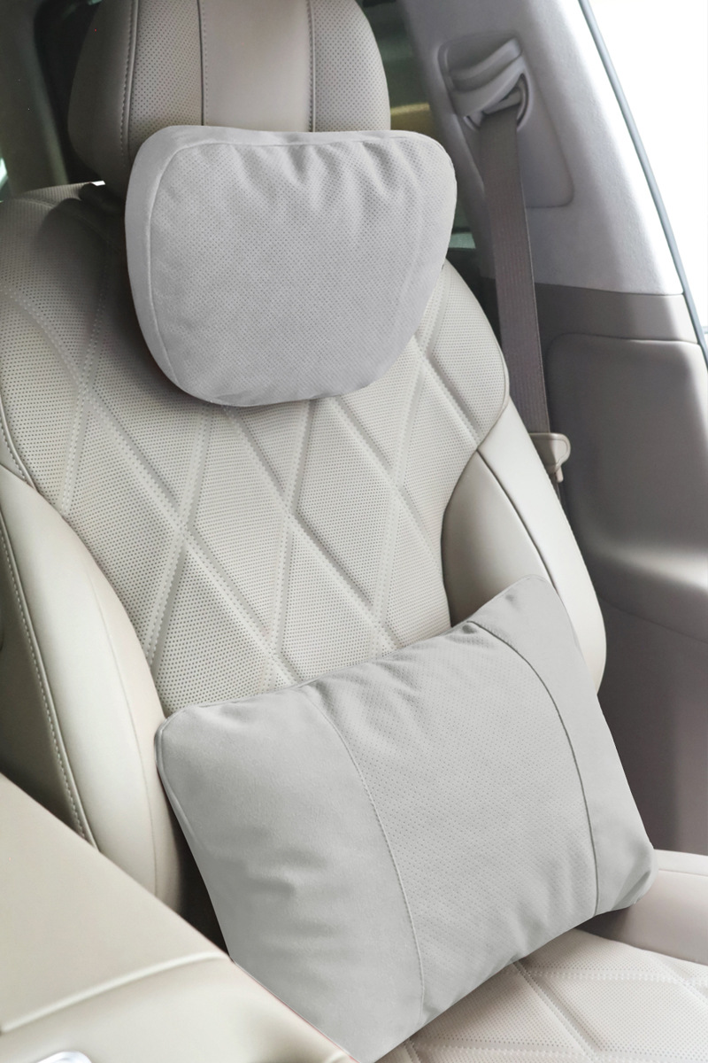 Suitable for Wenjie M789 Universal Neck Pillow, Perforated and Breathable, Mercedes-Benz S-Class Car Headrest, Car Soft Lumbar Support Cushion