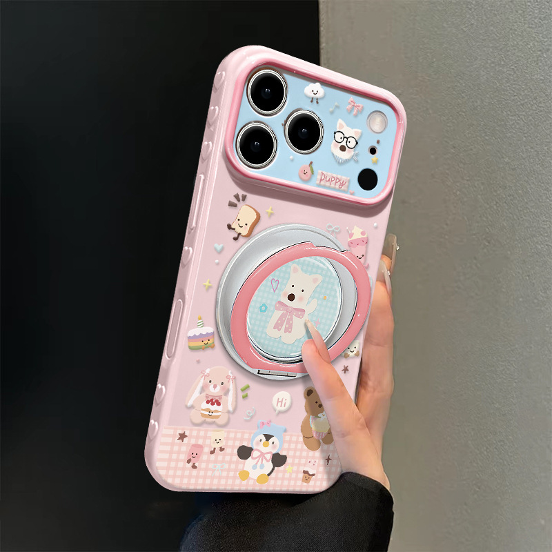 West Highland Suitable for Apple 17 Pro Max Phone Case iPhone 16 Rotating Stand 15 Cute 14 High-Value for Women West Highland Suitable for Apple 17 Pro Max Phone Case iPhone 16 Rotating Stand 15 Cute 14 High-Value for Women