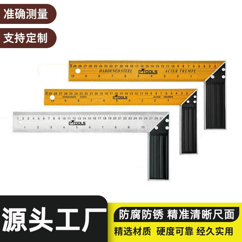 CJ-5008ABC алюминиевый сплав прямоугольная линейка строительная площадка измерительная линейка 90 ° деревянная линейка высокая точность
