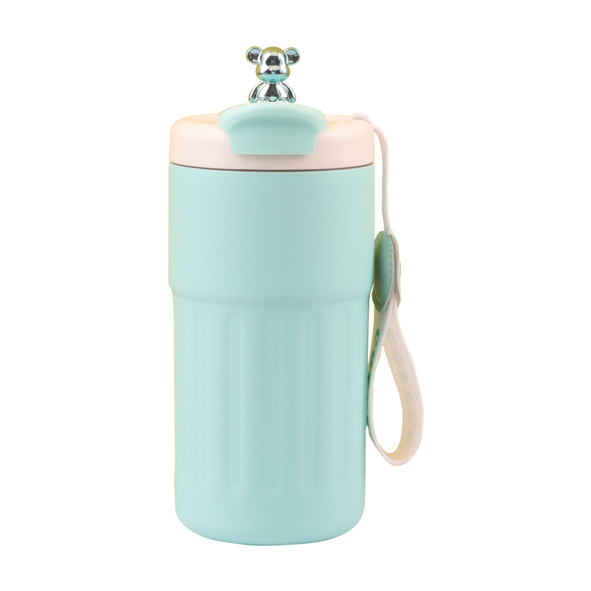 Red caricatura oso 316 taza de café de acero inoxidable caliente inteligente caliente portátil taza caliente taza de estudiantes