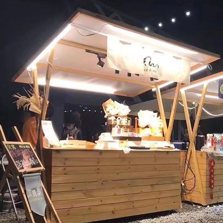 户外摊位移动网红夜市摆地摊活动展示架促销台售货车集市折叠花车