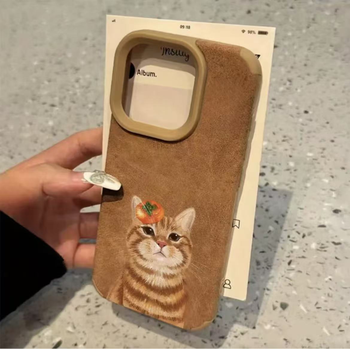 Nuevo gato lindo y divertido iphone16 funda para teléfono móvil niña Apple 15promax/14 comercio exterior 13pro12