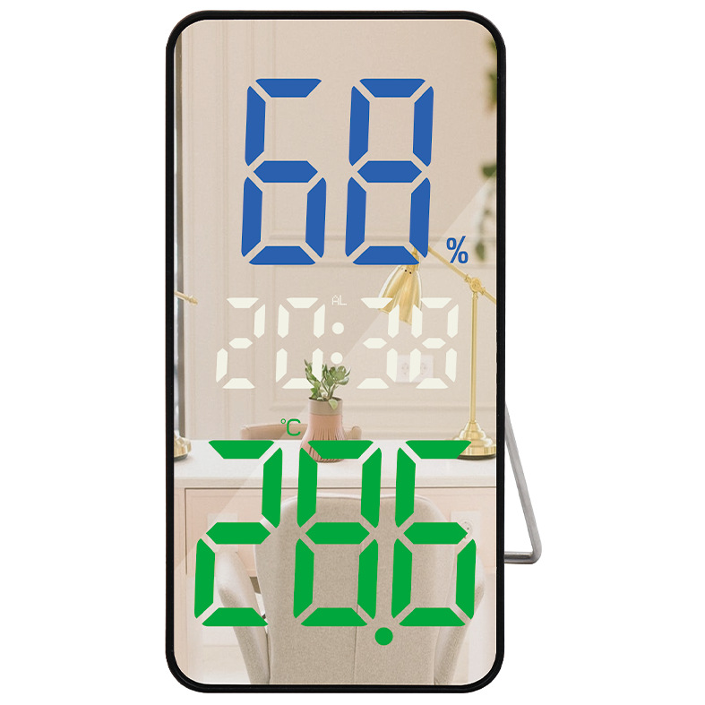 �羳��Լ����ʱ��LEDҹ��ģʽ���ȿɵ�����������ʾ��ʪ�ȵ�����