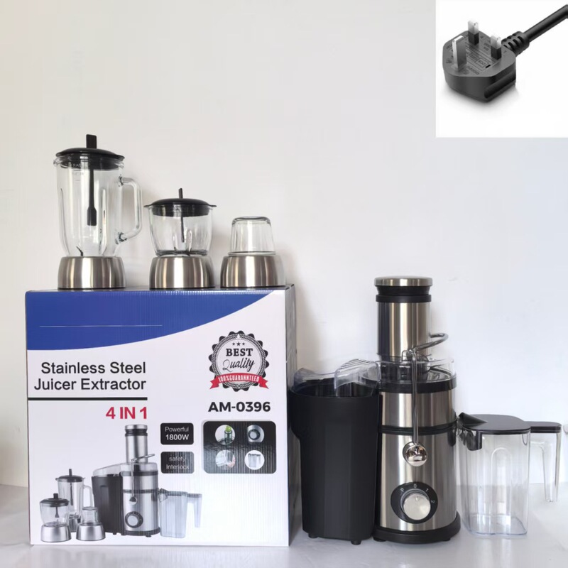 4合一水果原汁机搅拌机电动果蔬全自动分离渣汁研磨外贸榨汁机|undefined