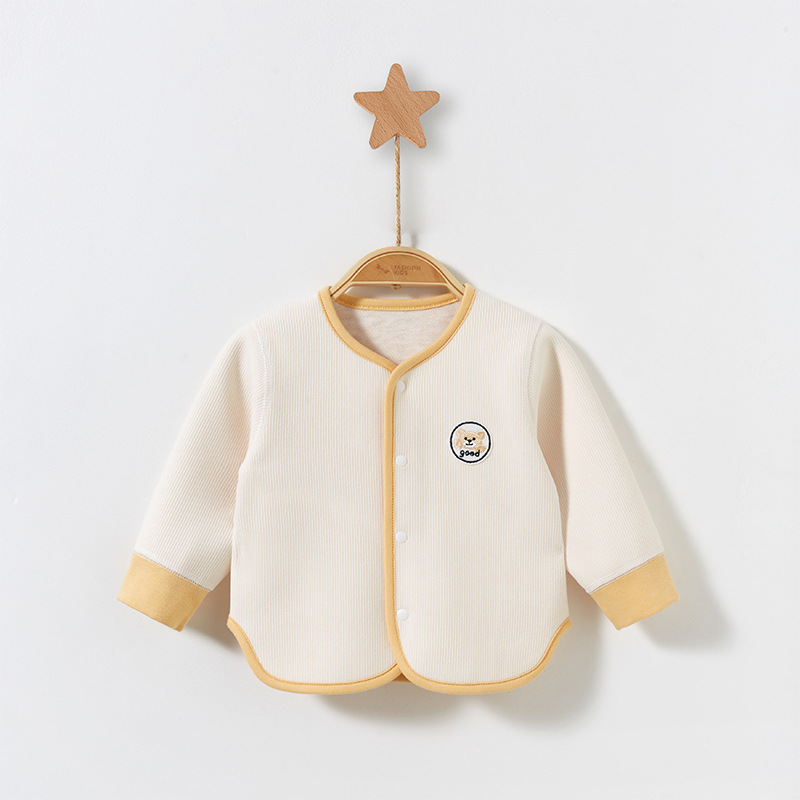 Ropa de abrigo para niños, primavera, otoño e invierno, ropa cálida para bebés, cárdigans de abrigo para bebés, tops para niños y niñas, ropa de otoño para bebés