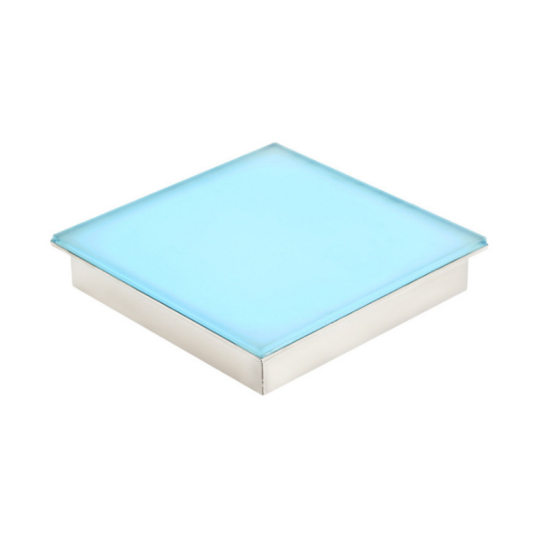 led square floor Brick Lamp gravity human body induction foot pedal colorful luminous sound outdoor tempered glass underground lamp