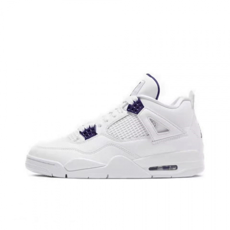 莆田靴工場卸売 AJ4 ホワイトセメント電気母オレオ大学ブルー Joe 4 外国貿易男性と女性のスポーツバスケットボールシューズ|undefined