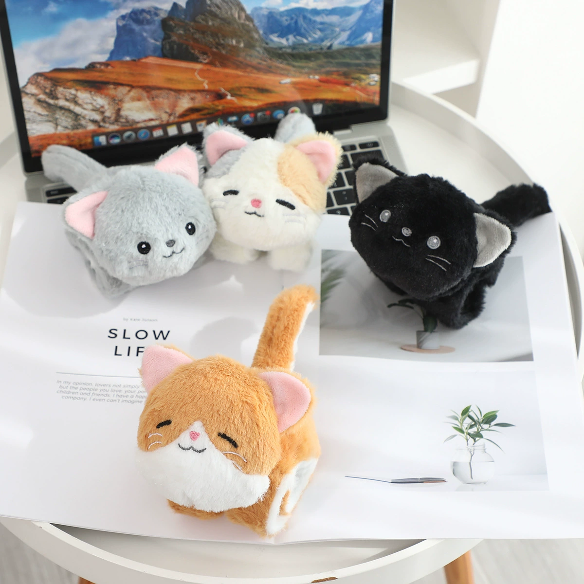 Котик_TABBY Шиба-ину браслет с зажимом-кольцо