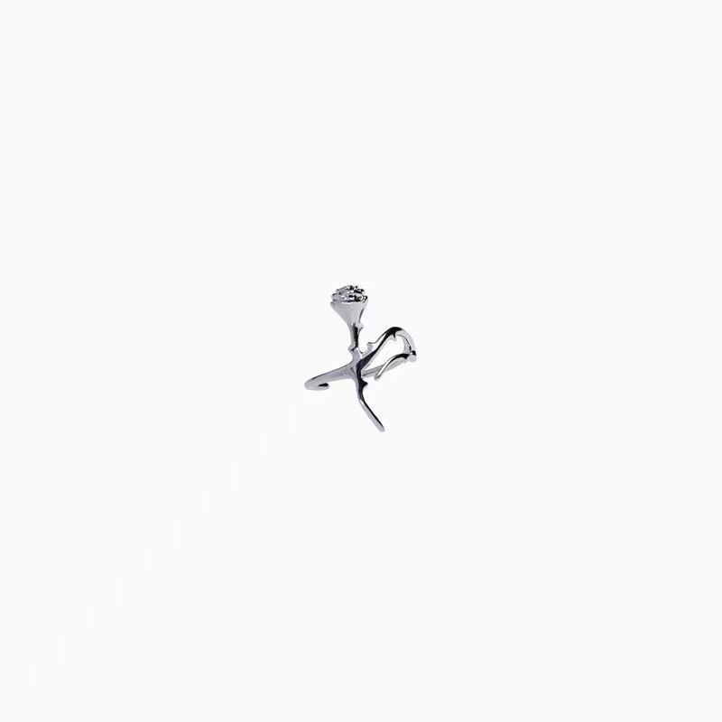 Daifa espina Rosa ins diseño de nicho simple clip de hueso de oreja de alto grado estilo frío de moda clip de oreja sin oreja
