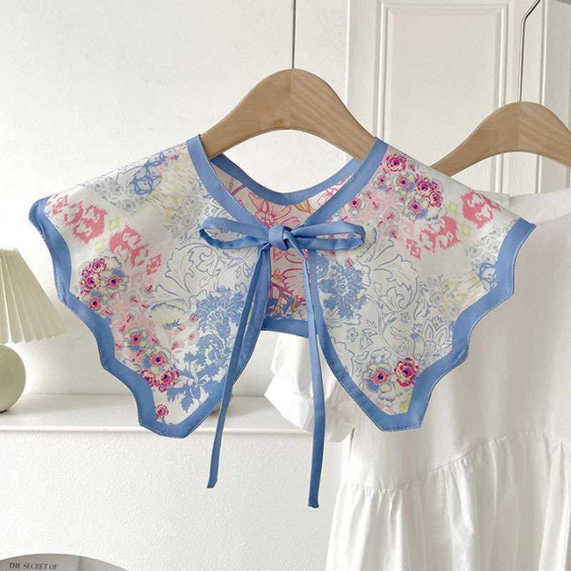 Nuevo chal protector solar de verano de las mujeres al aire libre con aire acondicionado decoración de la habitación chaleco de protección del cuello pequeña bufanda falsa bufanda anudada