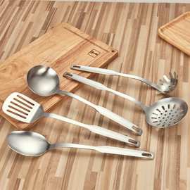 厨具烹饪铲勺套装北欧砂光镀钛不锈钢勺铲粉趴套装不锈钢厨具套装