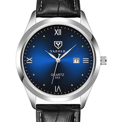 Yazole553 fashion men's watch luminous waterproof trend watch men's quartz watch hand framed watches