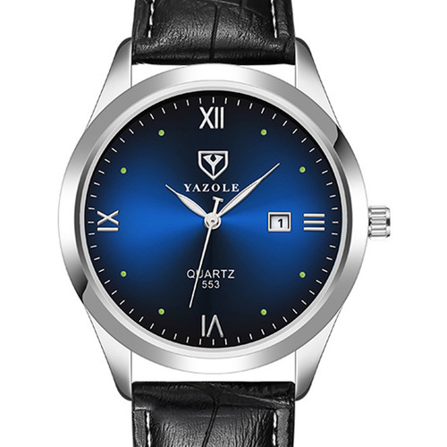Yazole553 fashion men's watch luminous waterproof trend watch men's quartz watch hand framed watches
