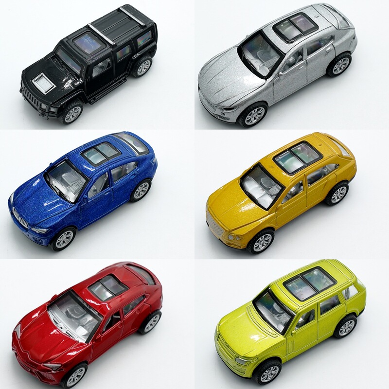 Cross-border 8CM Huili car off-road vehicle sports car children's alloy car toys printable LOGO