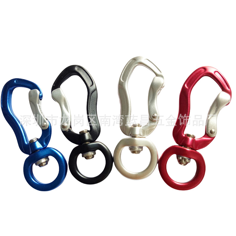Outdoor Pet Leash with Carabiner 7075 Aviation Aluminum Hook Webbing Traction Hook Camping Carabiner