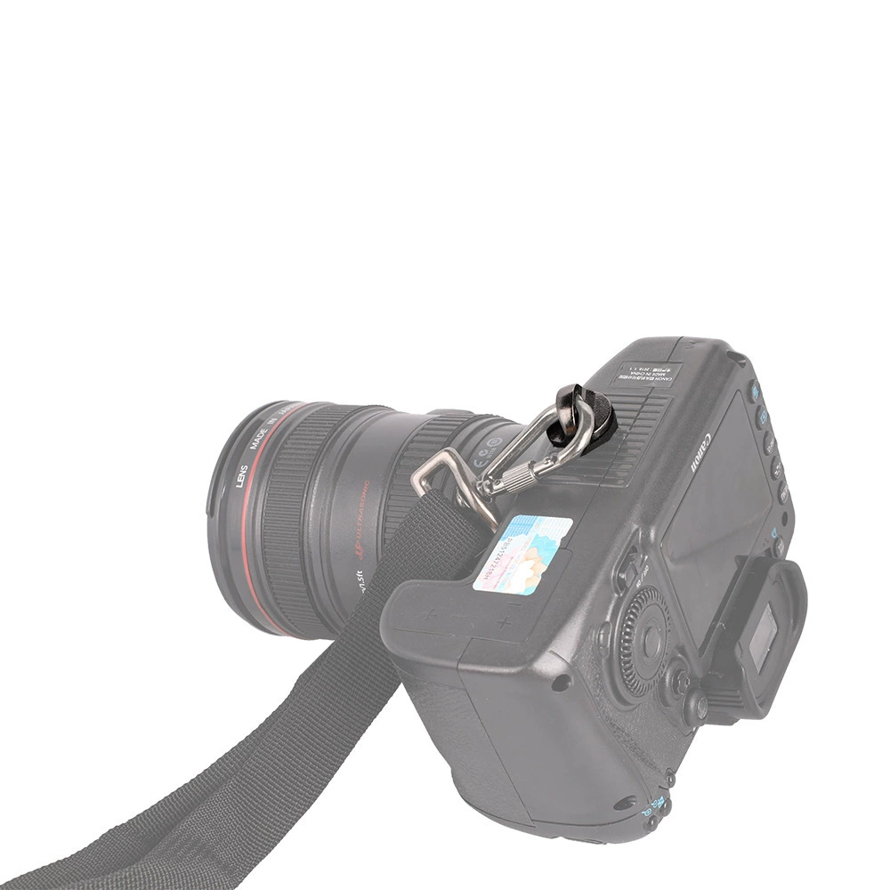 Digital camera with accessories, safe straps