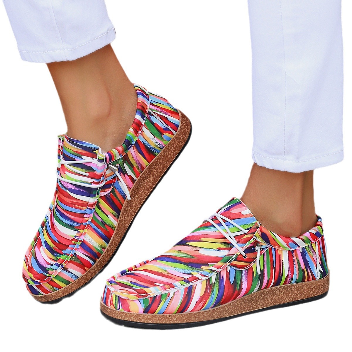 2024 new plus size board independent day color single one foot lazy shoes, canvas shoes_voghion.com